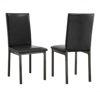 Coaster Upholstered Dining Side Chair Black (Set of 2)