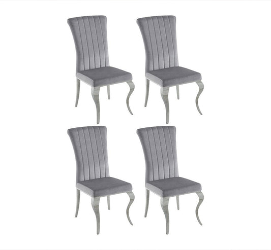 Coaster Velvet Upholstered Dining Chair (Set of 4)