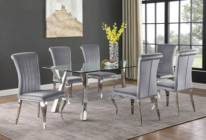 Coaster Velvet Upholstered Dining Chair (Set of 4)