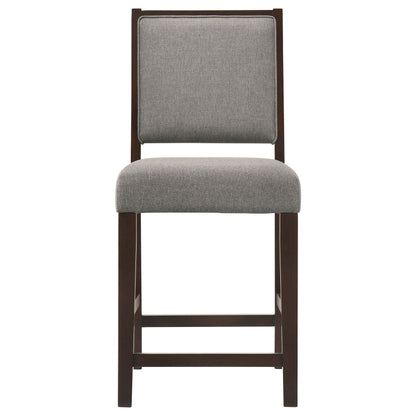 Coaster-  Bedford Fabric Upholstered Counter Chair Grey Set of 2