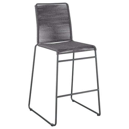 Coaster- Jerome Woven Rope Metal Bar Chair Charcoal Set of Two- 192064