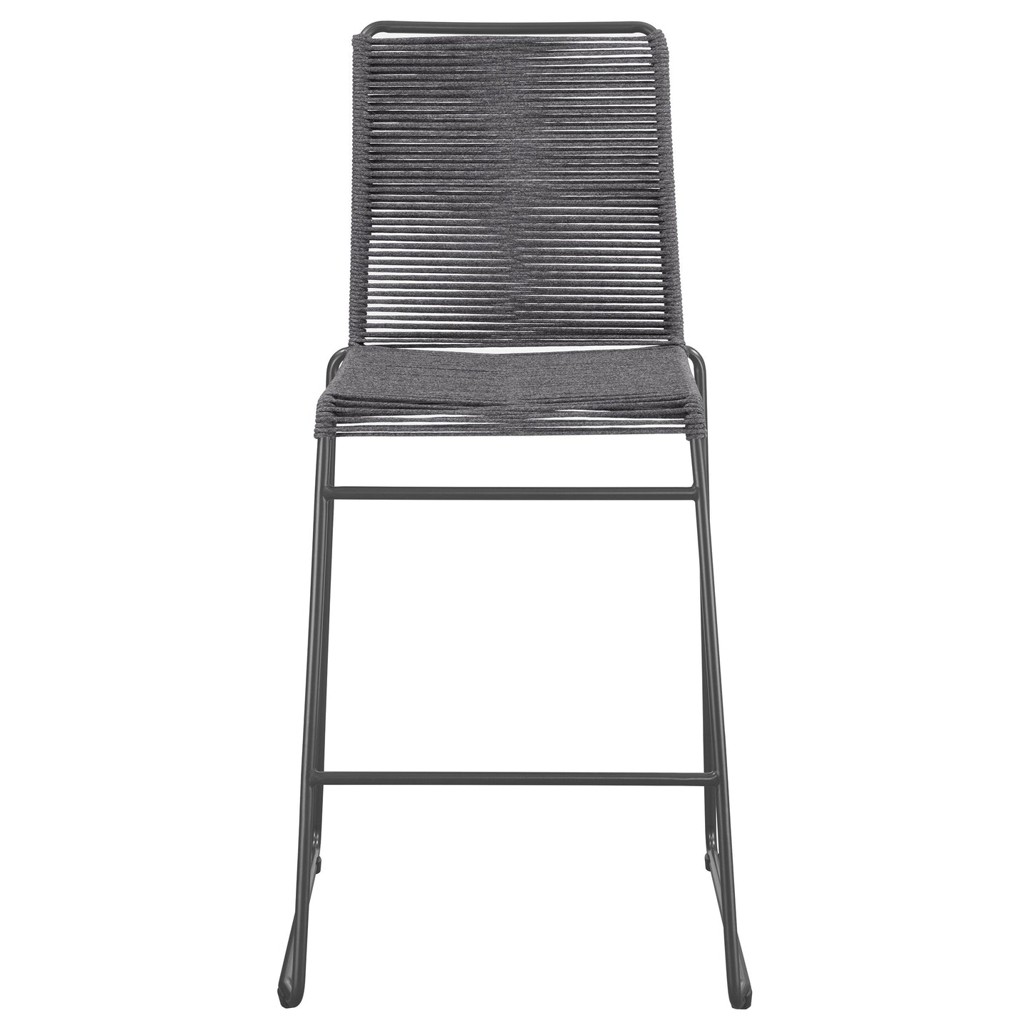 Coaster- Jerome Woven Rope Metal Bar Chair Charcoal Set of Two- 192064