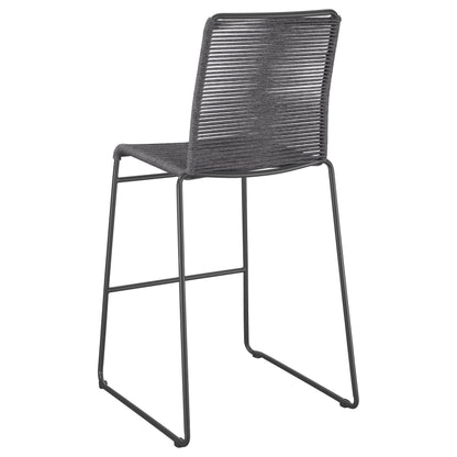 Coaster- Jerome Woven Rope Metal Bar Chair Charcoal Set of Two- 192064