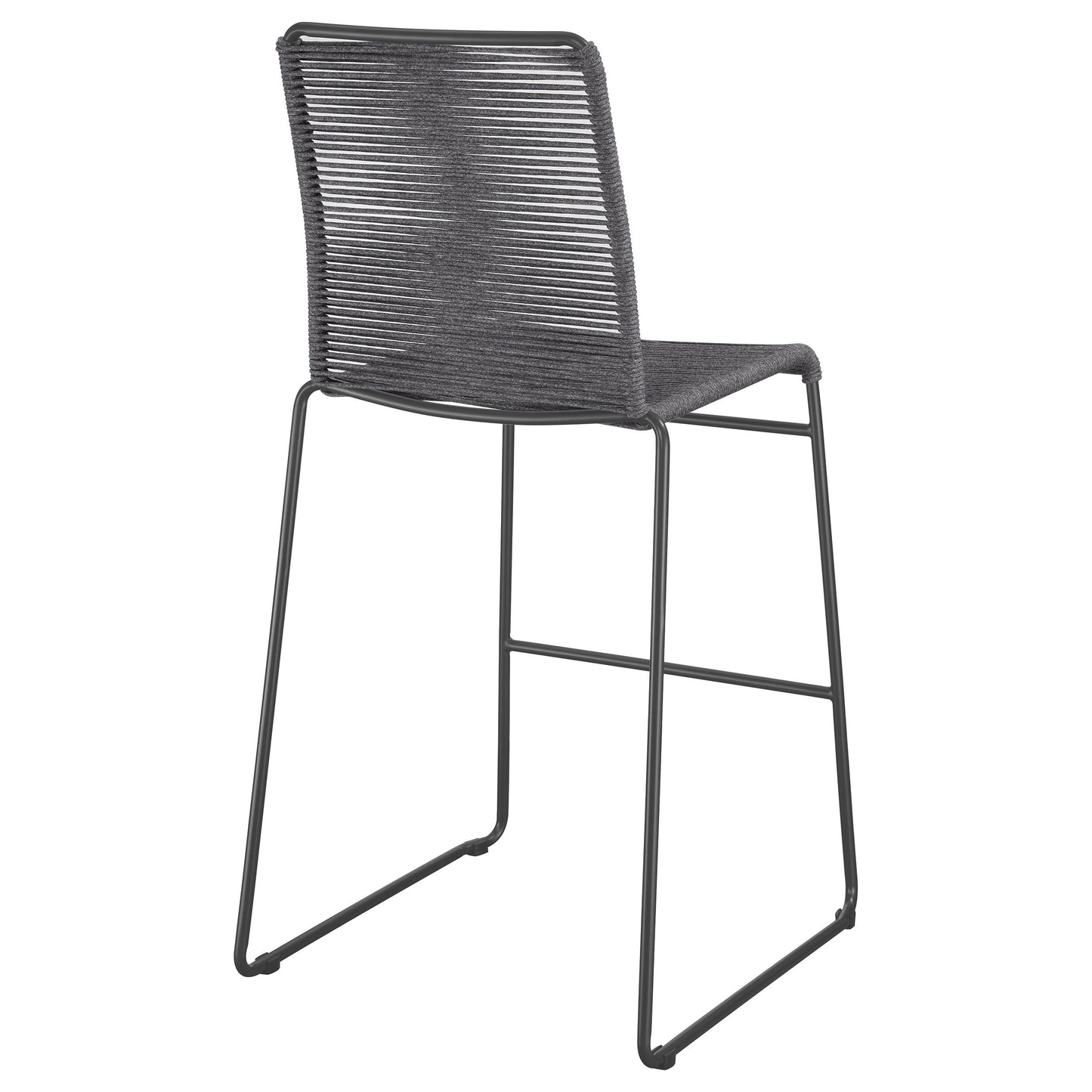 Coaster- Jerome Woven Rope Metal Bar Chair Charcoal Set of Two- 192064