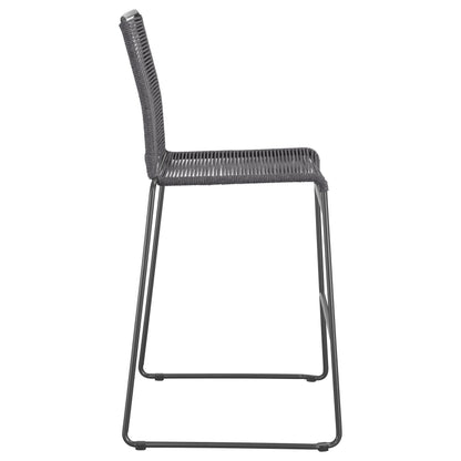 Coaster- Jerome Woven Rope Metal Bar Chair Charcoal Set of Two- 192064