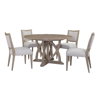 Bernards-Citrus Heights Round Dining Table Set