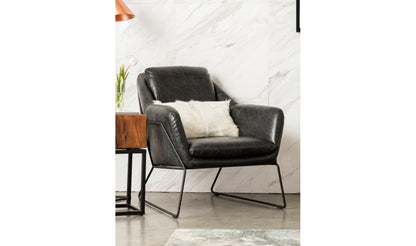 Moe's- Greer Club Leather Accent Chair