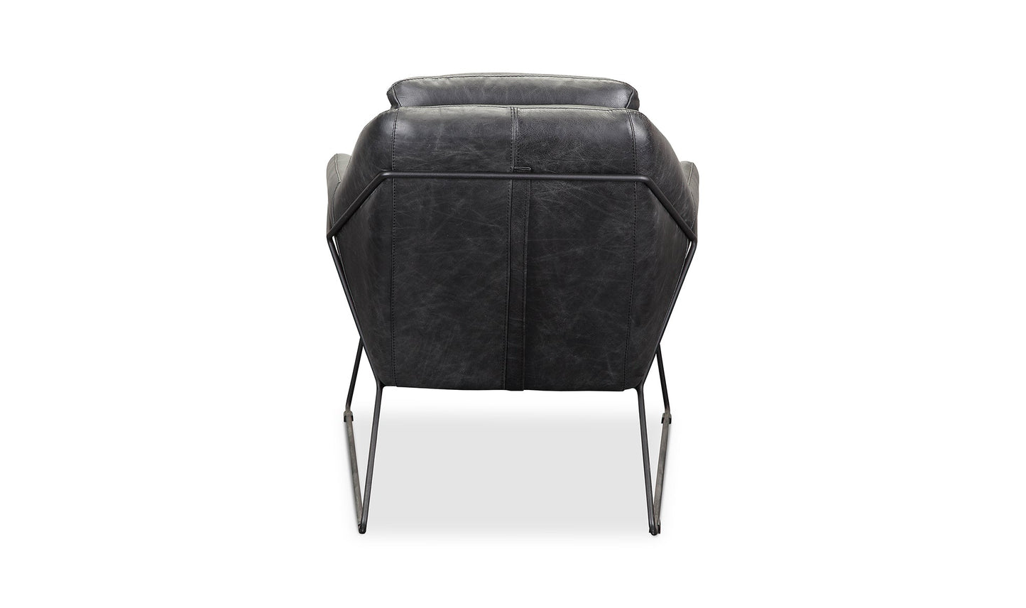 Moe's- Greer Club Leather Accent Chair