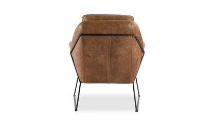 Moe's- Greer Club Leather Accent Chair