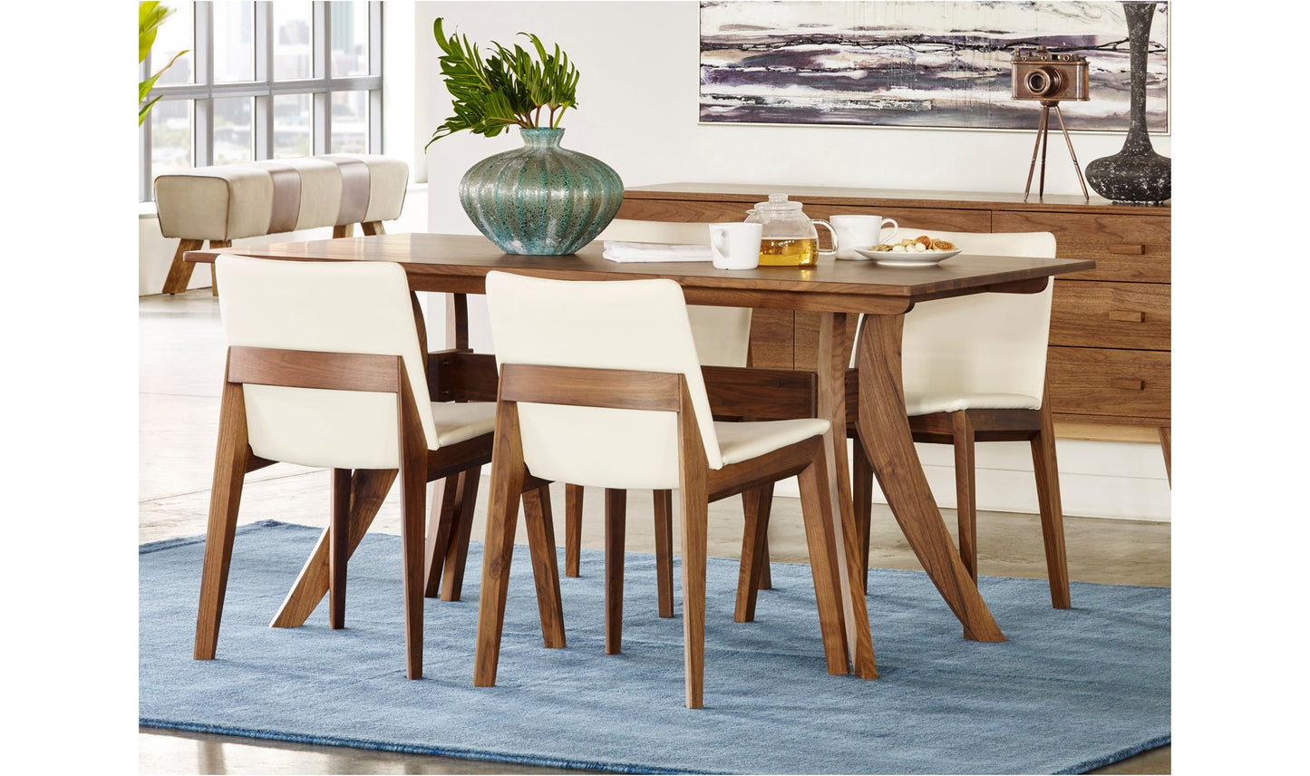 Moe's- Florence Dining Table Small Brown- BC-1001-03