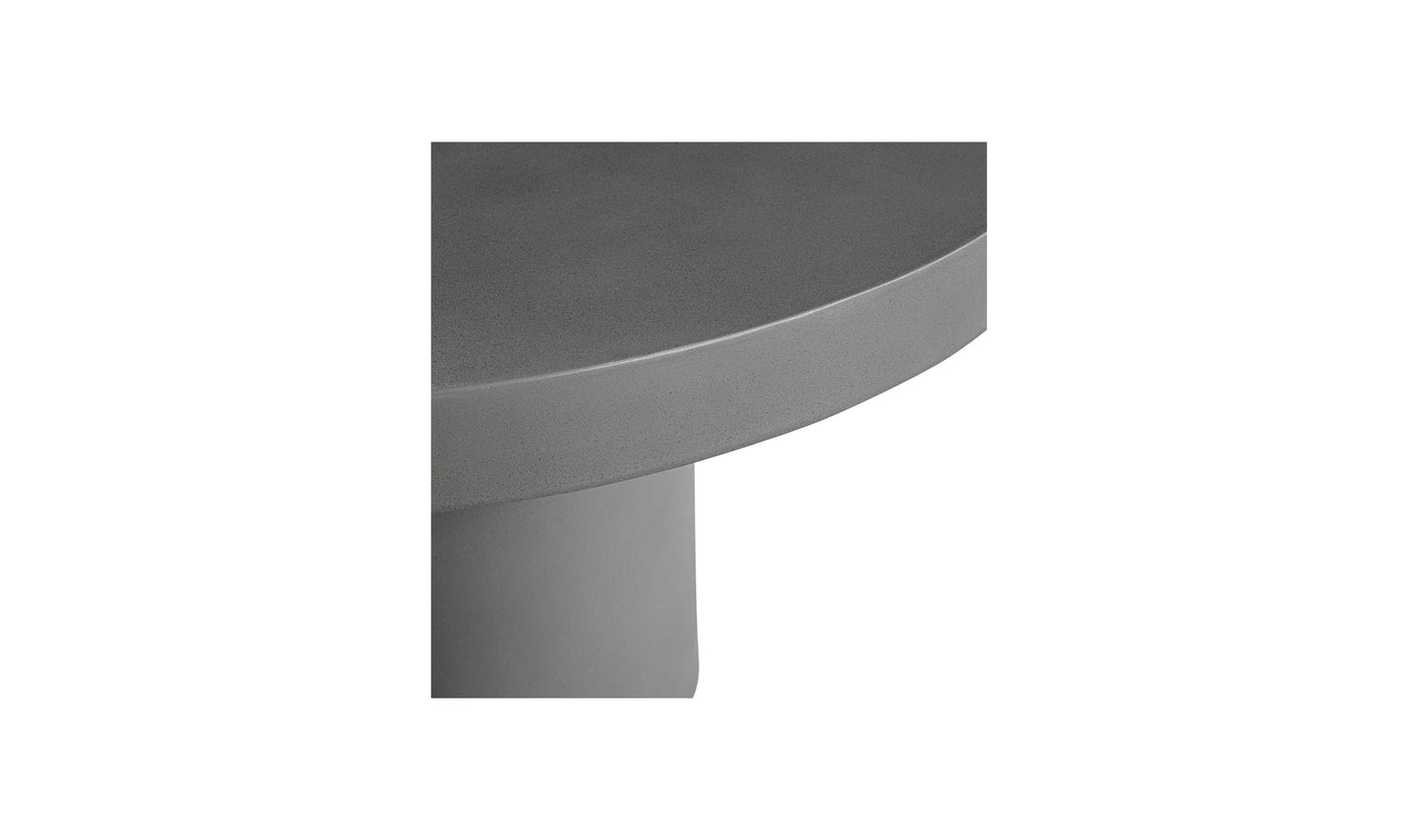 Moe's- Cassius Round Outdoor Dining Table Dark Grey- BQ-1002-25-0