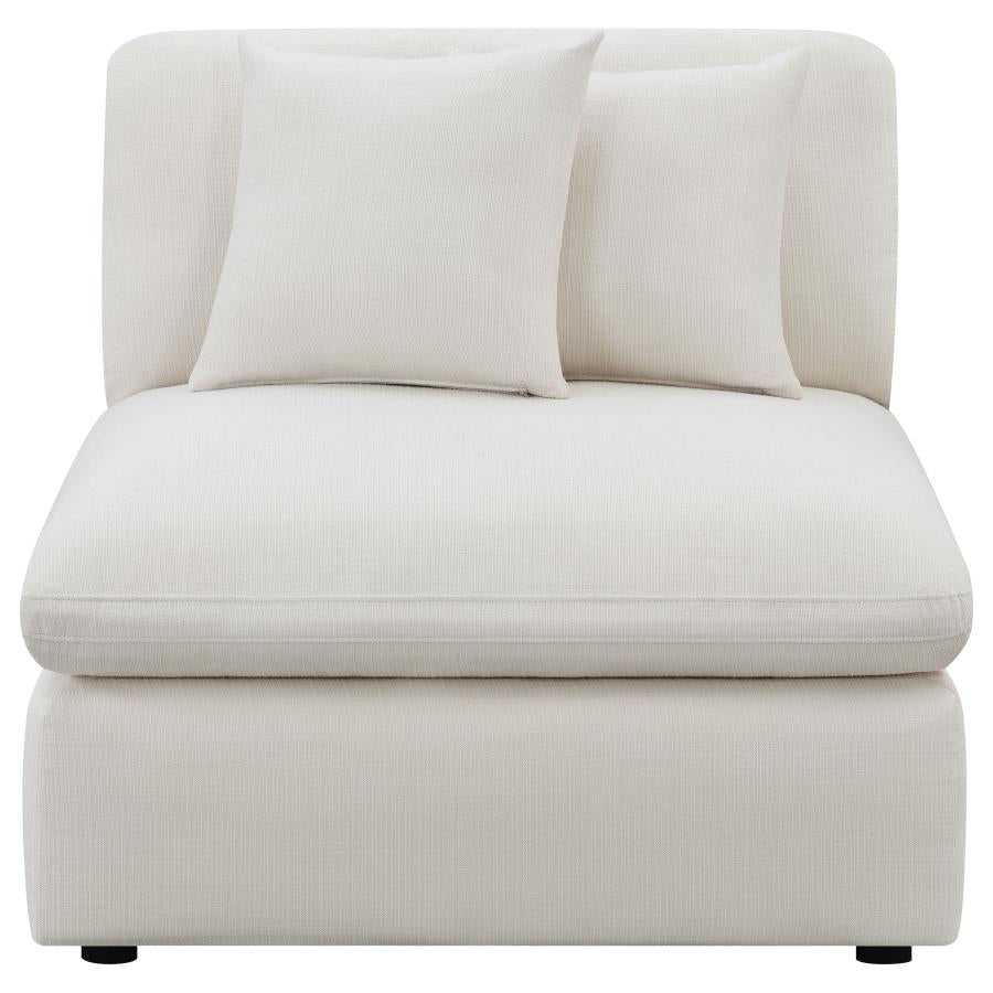 Coaster-  Hobson Upholstered Armless Chair Ivory