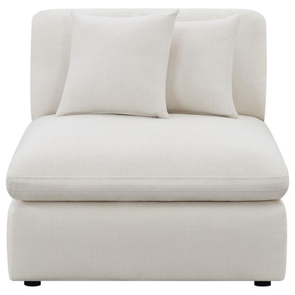 Coaster-  Hobson Upholstered Armless Chair Ivory