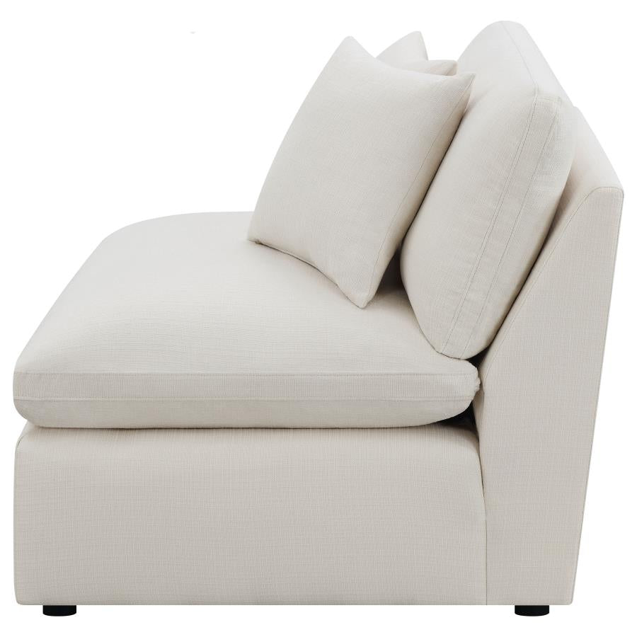 Coaster-  Hobson Upholstered Armless Chair Ivory