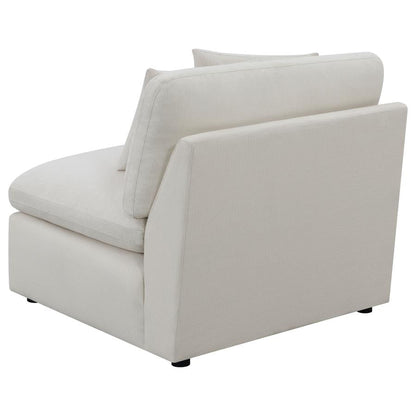 Coaster-  Hobson Upholstered Armless Chair Ivory