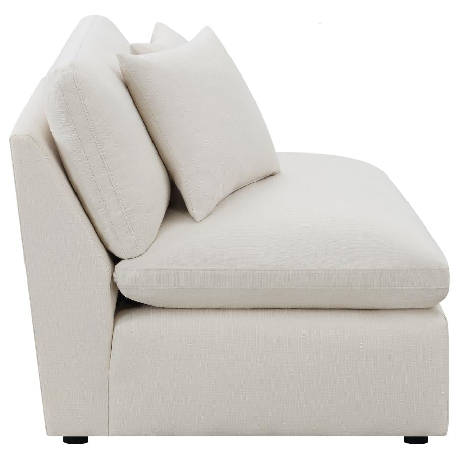 Coaster-  Hobson Upholstered Armless Chair Ivory