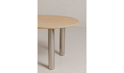 Moe's- Fia Dining Table Travertine- VE-1124-34-0