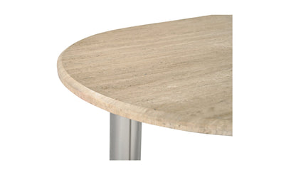 Moe's- Fia Dining Table Travertine- VE-1124-34-0