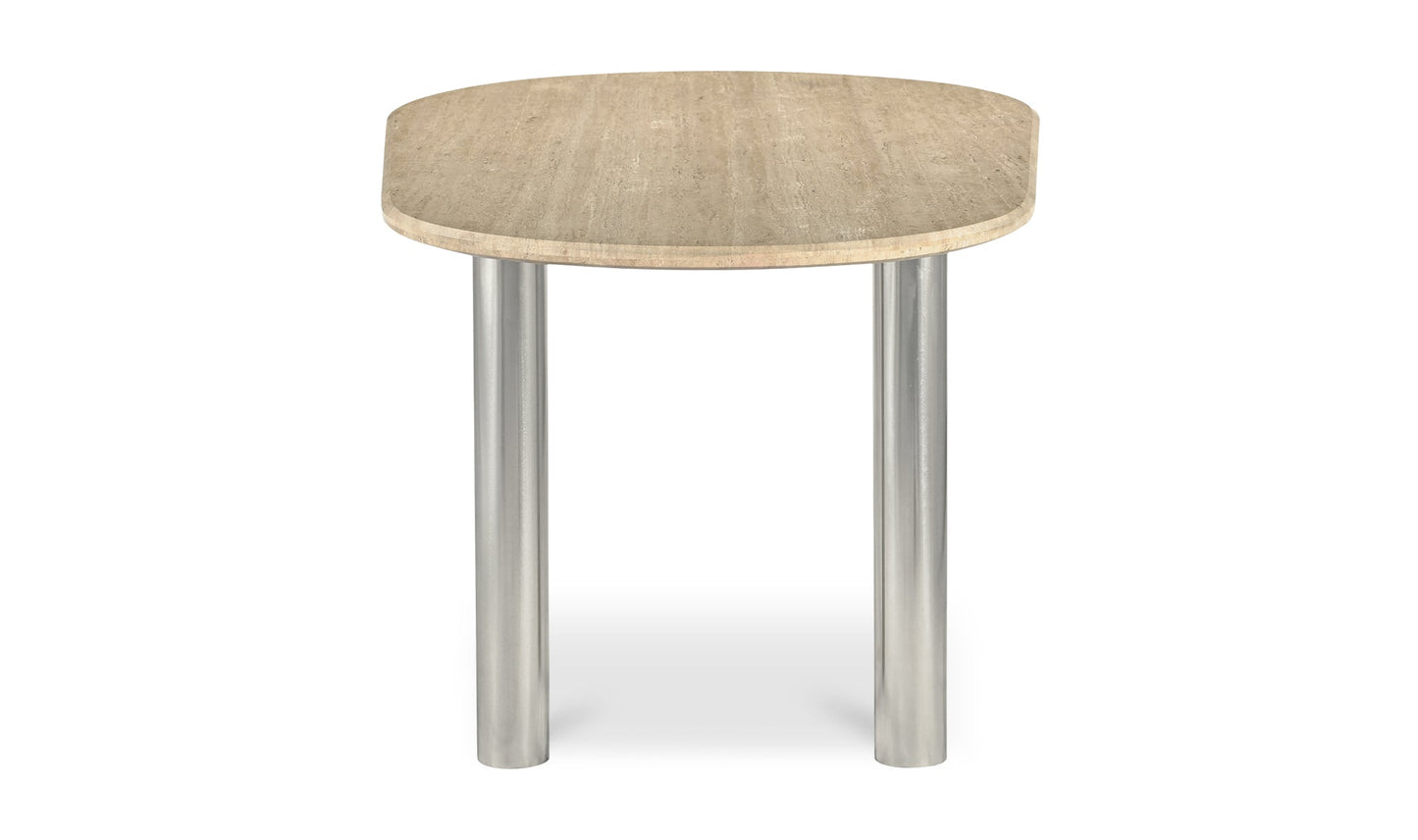 Moe's- Fia Dining Table Travertine- VE-1124-34-0