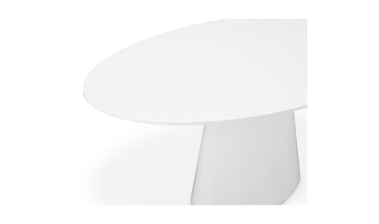 Moe's- Otago Oval Dining Table White- KC-1007-18-0