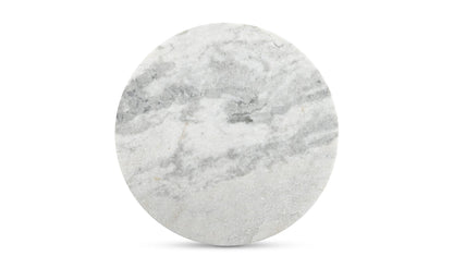 Moe's-Evelyn Marble Coffee Table Ashen Grey Matrix