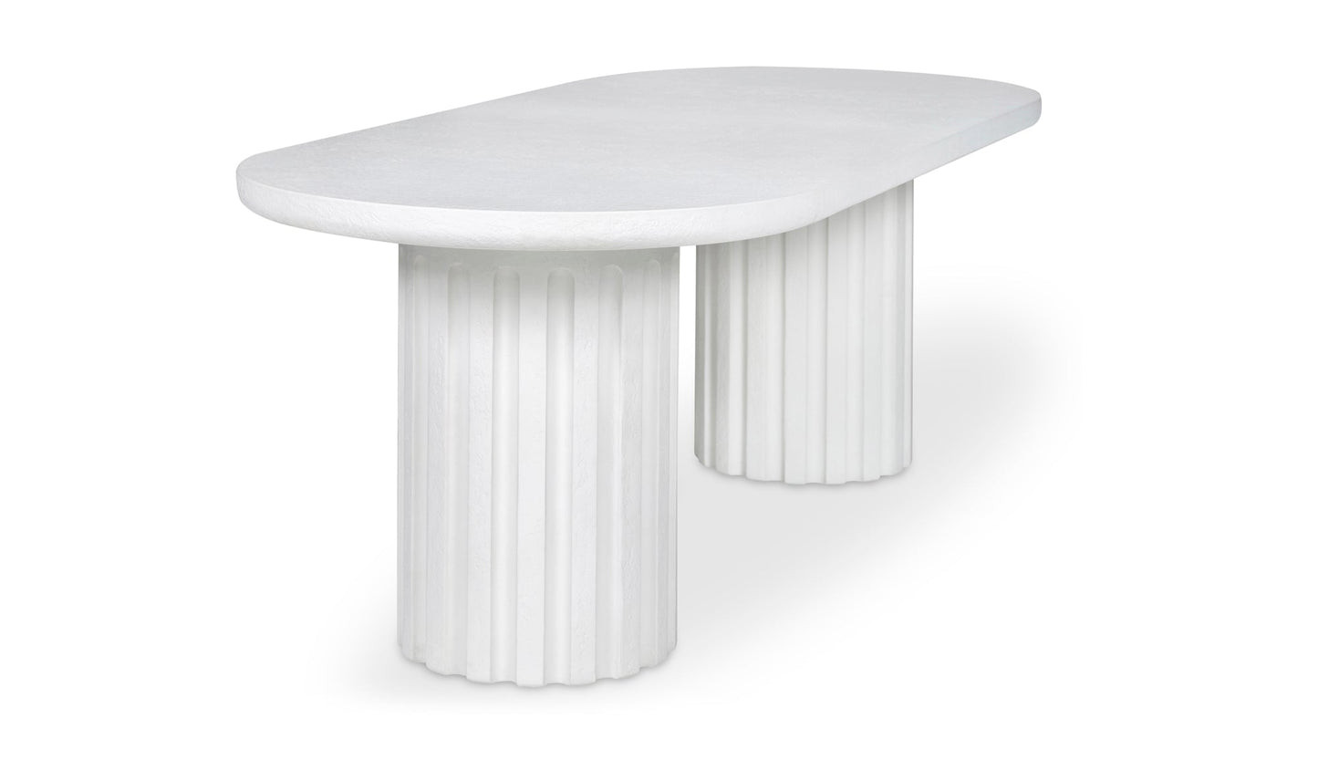 Moe's- Eris Outdoor Dining Table White- JK-1011-18-0