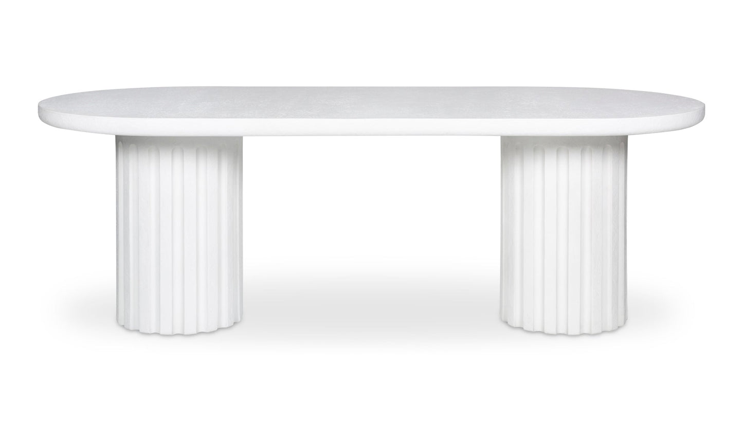 Moe's- Eris Outdoor Dining Table White- JK-1011-18-0