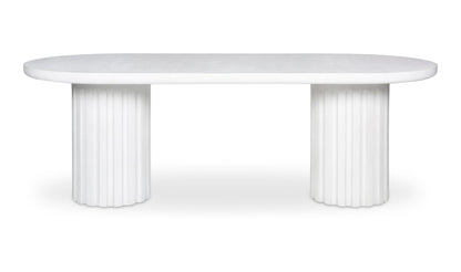 Moe's- Eris Outdoor Dining Table White- JK-1011-18-0