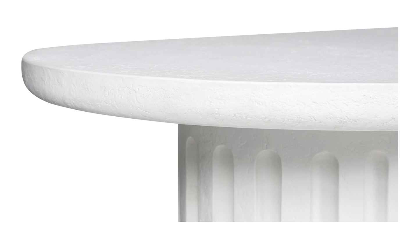 Moe's- Eris Outdoor Dining Table White- JK-1011-18-0