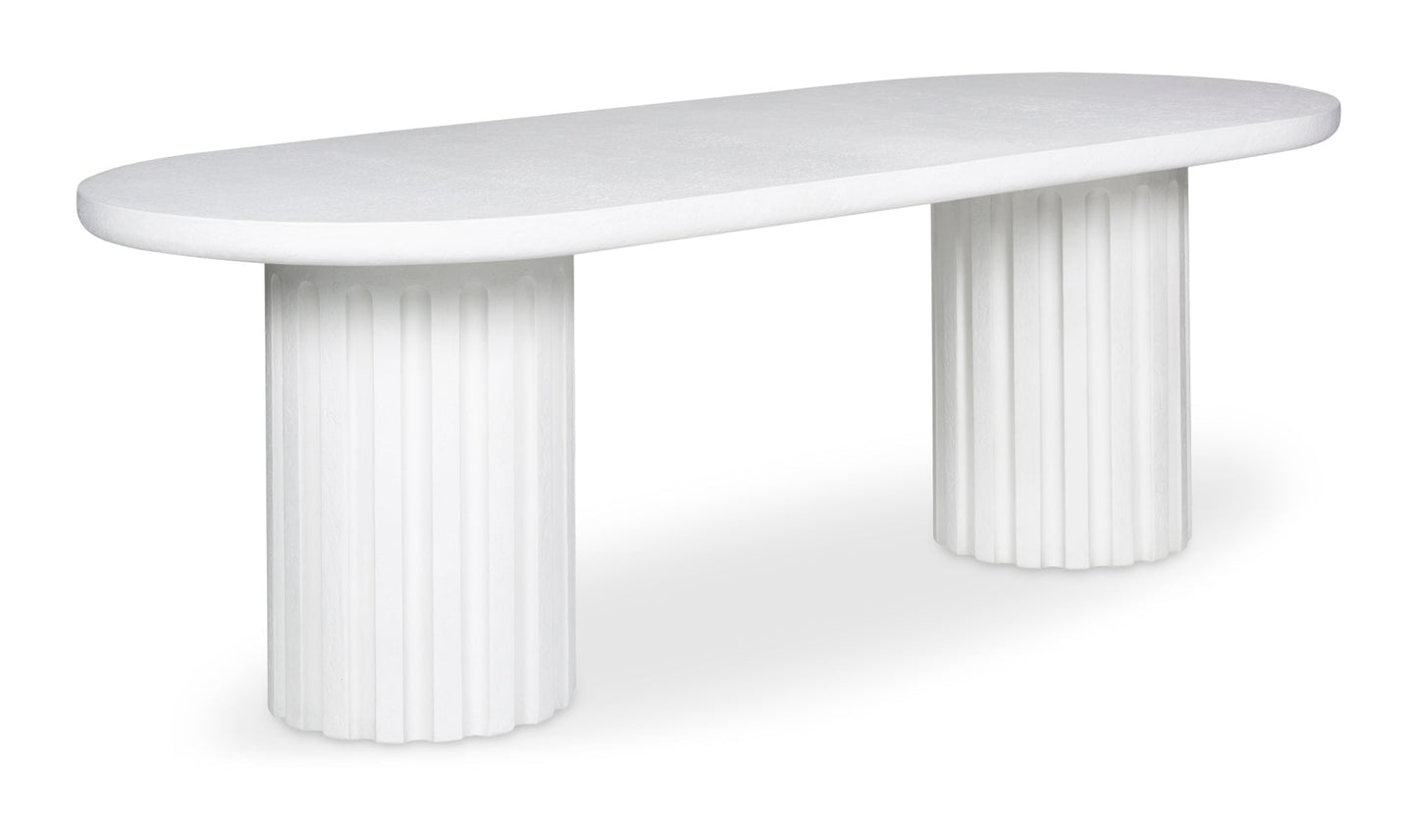 Moe's- Eris Outdoor Dining Table White- JK-1011-18-0