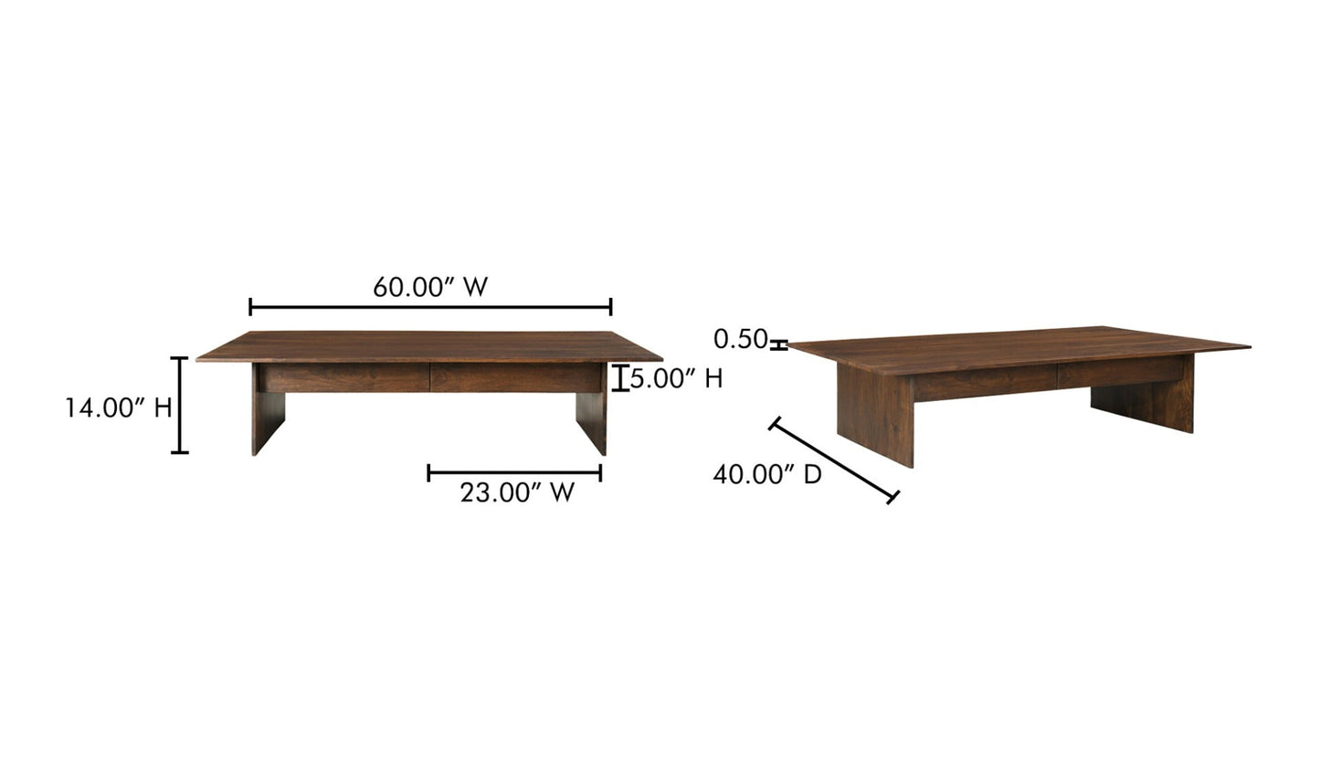 Moe's-Everett Coffee Table Dark Brown