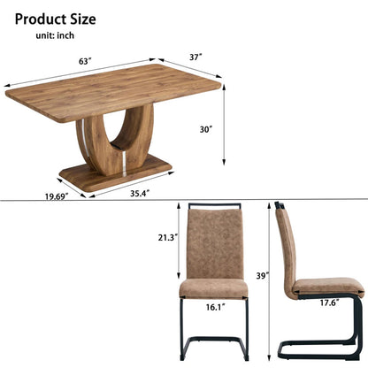 Luxurious Dining Table Set for 4