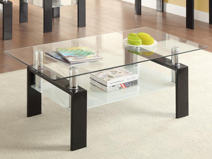 Coaster Rectangular Glass Top Coffee Table