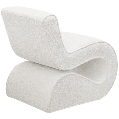 Coaster Boucle Upholstered Armless Curved Chair