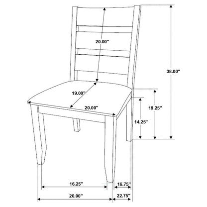 Coaster-Alston 7-Piece Rectangular Dining Set