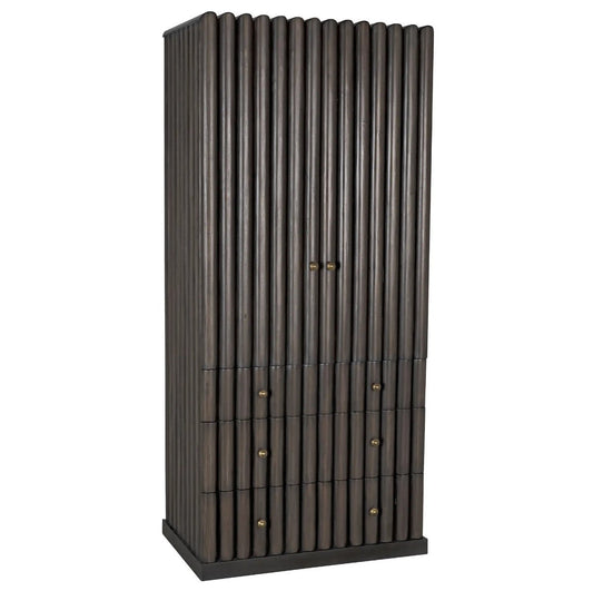 Noir -Amunet Hutch, Pale Rubbed with Light Brown Trim