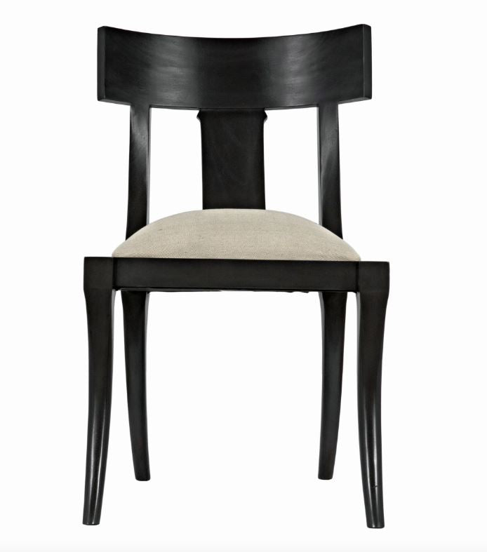 Noir -Athena Side Chair Pale