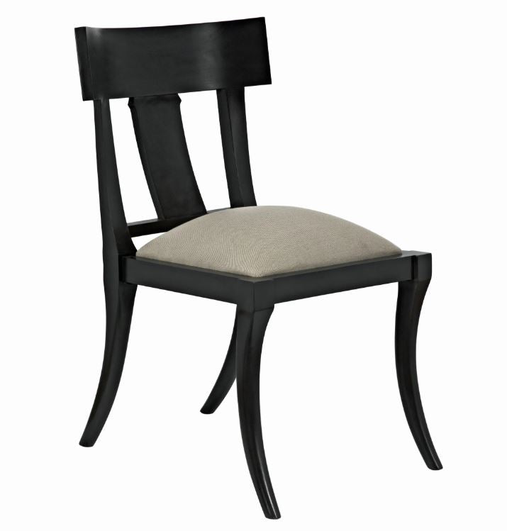 Noir -Athena Side Chair Pale