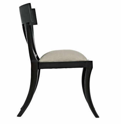 Noir -Athena Side Chair Pale