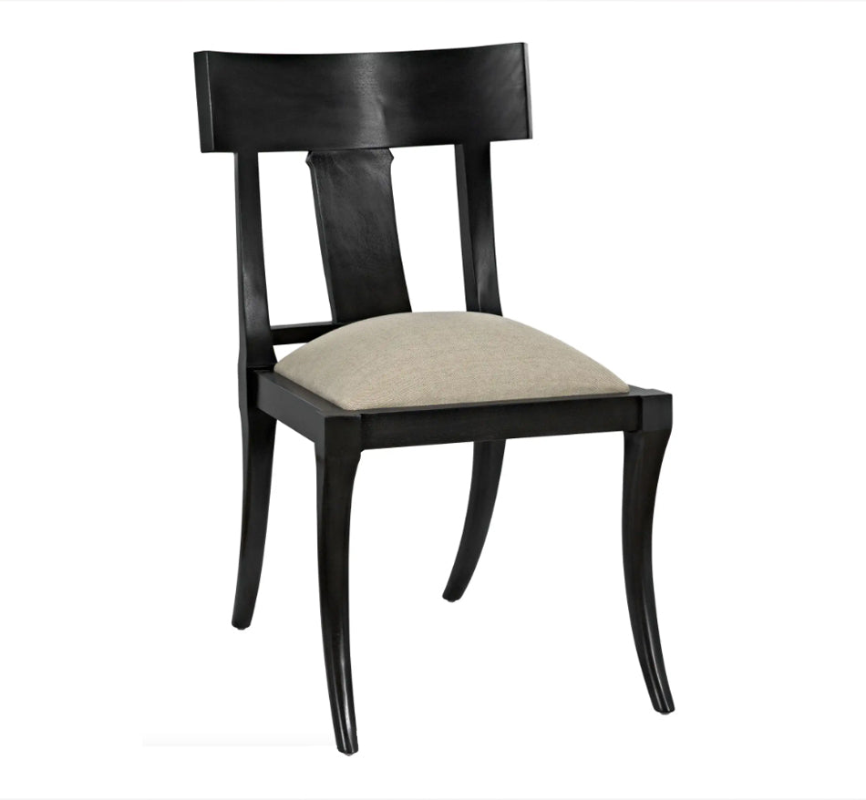 Noir -Athena Side Chair Pale