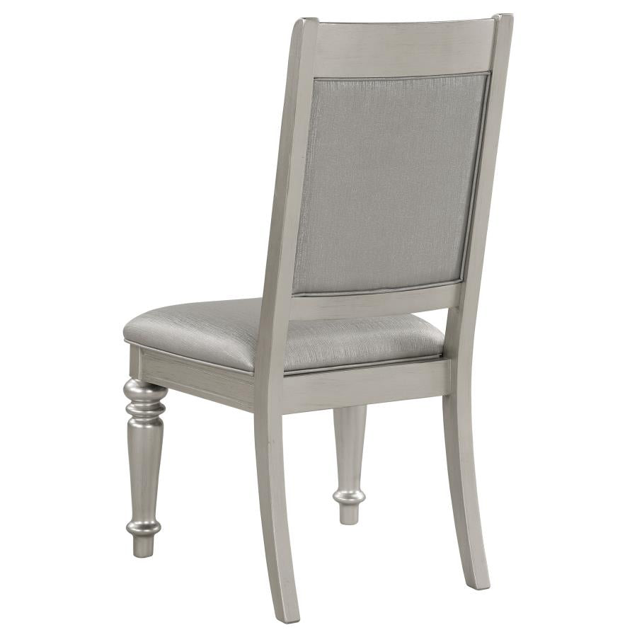 Coaster- Bling Game Dining Side Chair Metallic Platinum (Set Of 2)