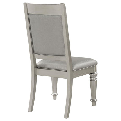 Coaster- Bling Game Dining Side Chair Metallic Platinum (Set Of 2)