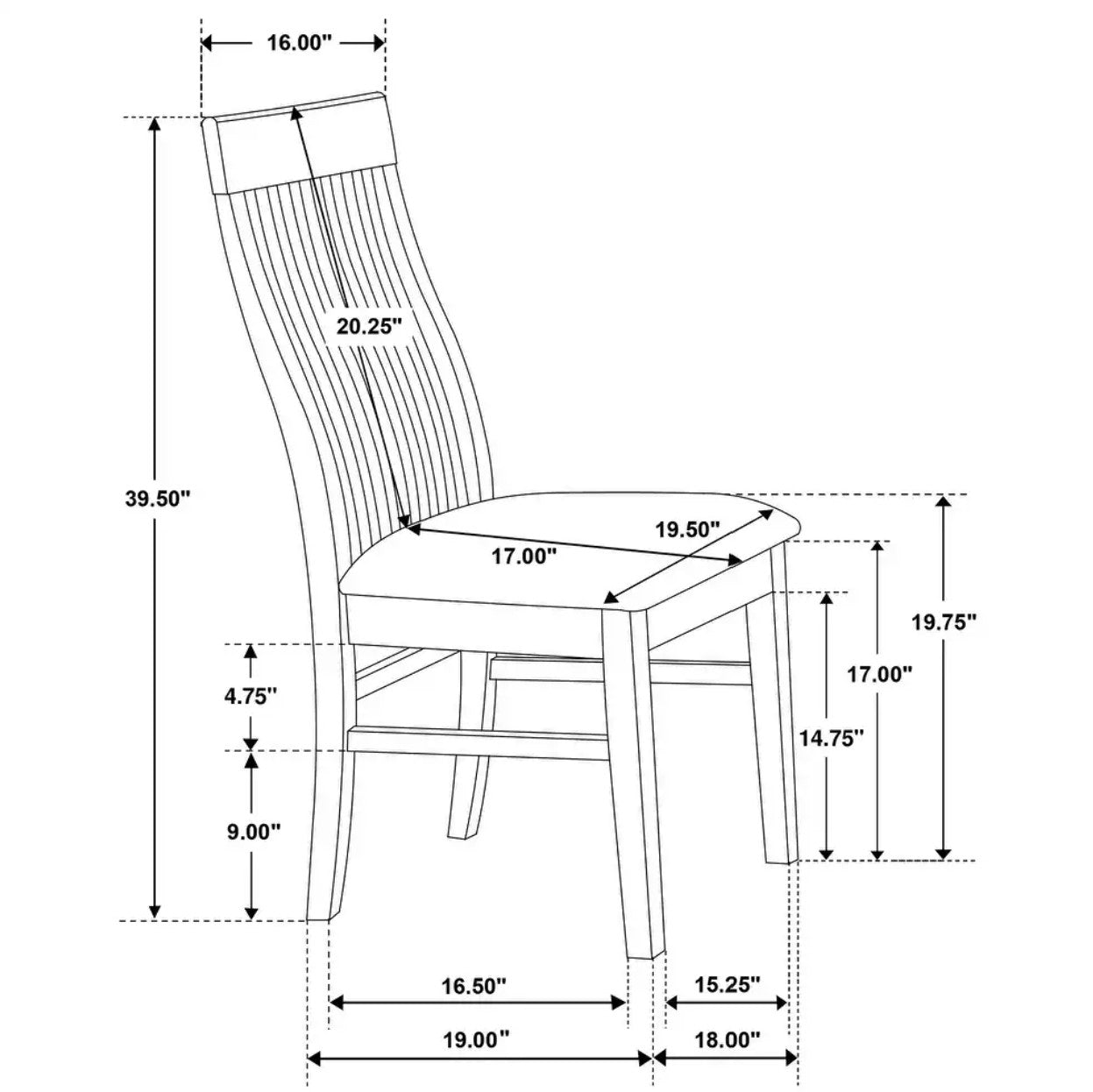 Coaster 7 Piece Rectangular Dining Set With Removable Extension Leaf