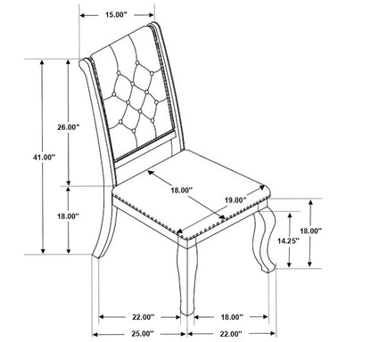 Coaster Rectangular Trestle Dining Set