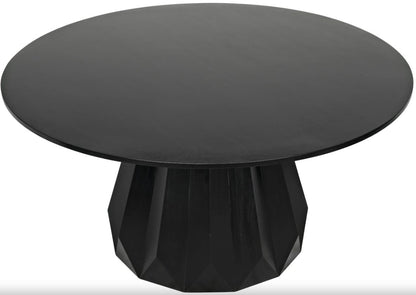 Noir- Brosche Dining Table Hand Rubbed Black