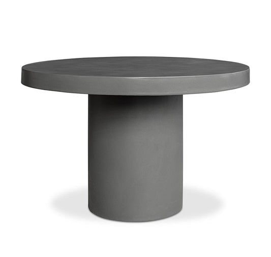 Moe's- Cassius Round Outdoor Dining Table Dark Grey- BQ-1002-25-0