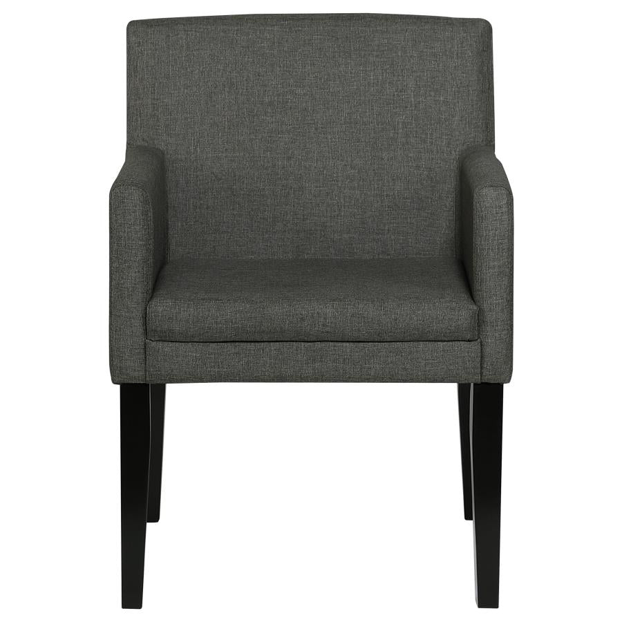 Coaster- Catherine Upholstered Dining Arm Chair Grey (Set Of 2)