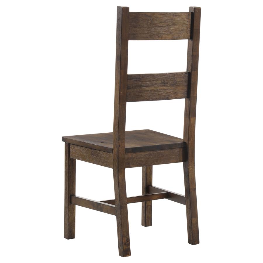 Coaster- Coleman Dining Side Chairs Rustic Golden Brown (Set of 2)