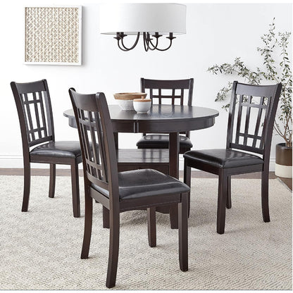 Lavon 5-piece Oval Extension Leaf Dining Set