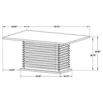 Stanton 5 Piece Rectangular Dining Table Set